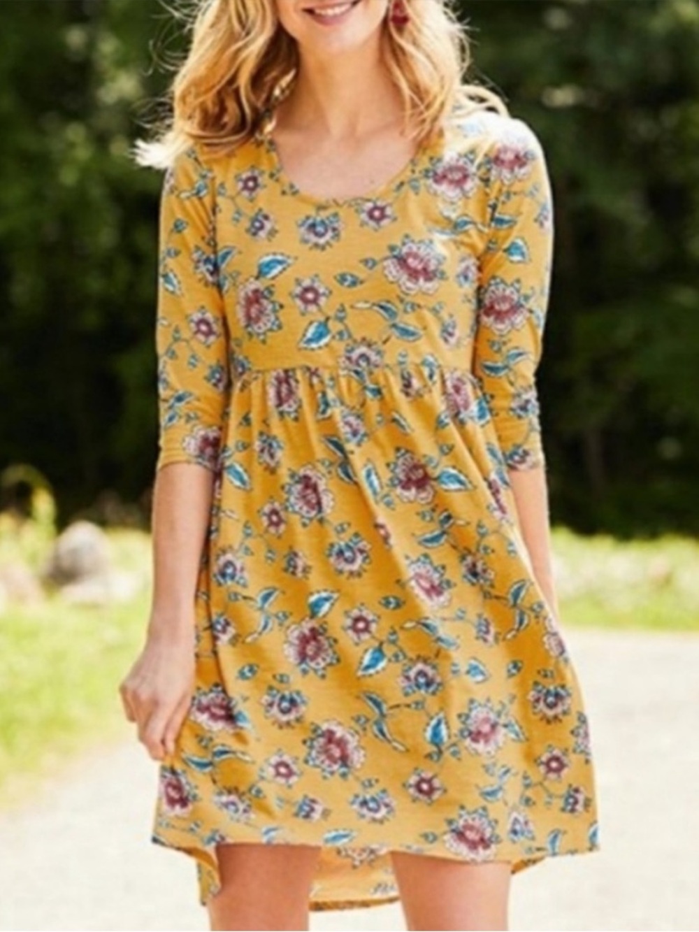 Matilda Jane A Place In The Sun Floral Dress Size Large New with Tags